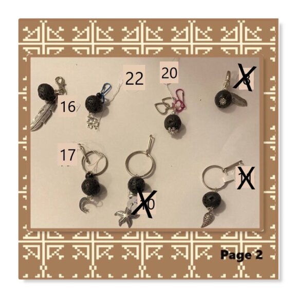 NEW Essential Oil key rings & fashion clips 3 for $20 - Picture 2 of 4